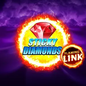 sticky diamond flaming link slot icon